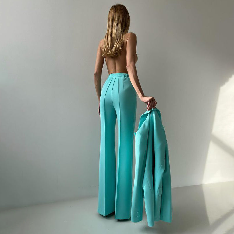 Alana Women’s Suit Set – Tailored Blazer & High-Waist Trousers