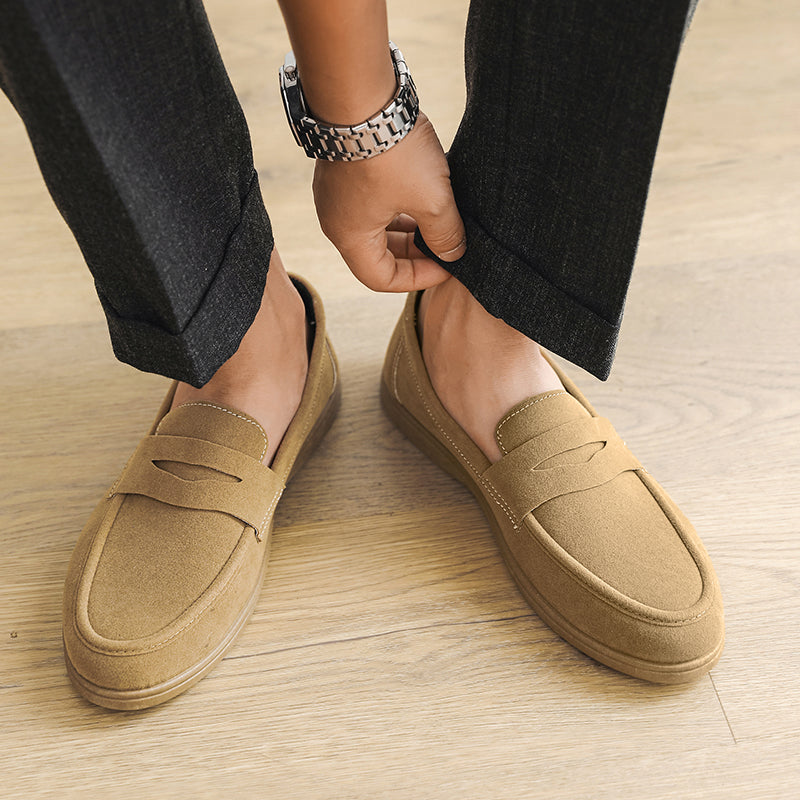 Dominic Premium Suede Loafers – Tailored Casual Slip-On Shoes
