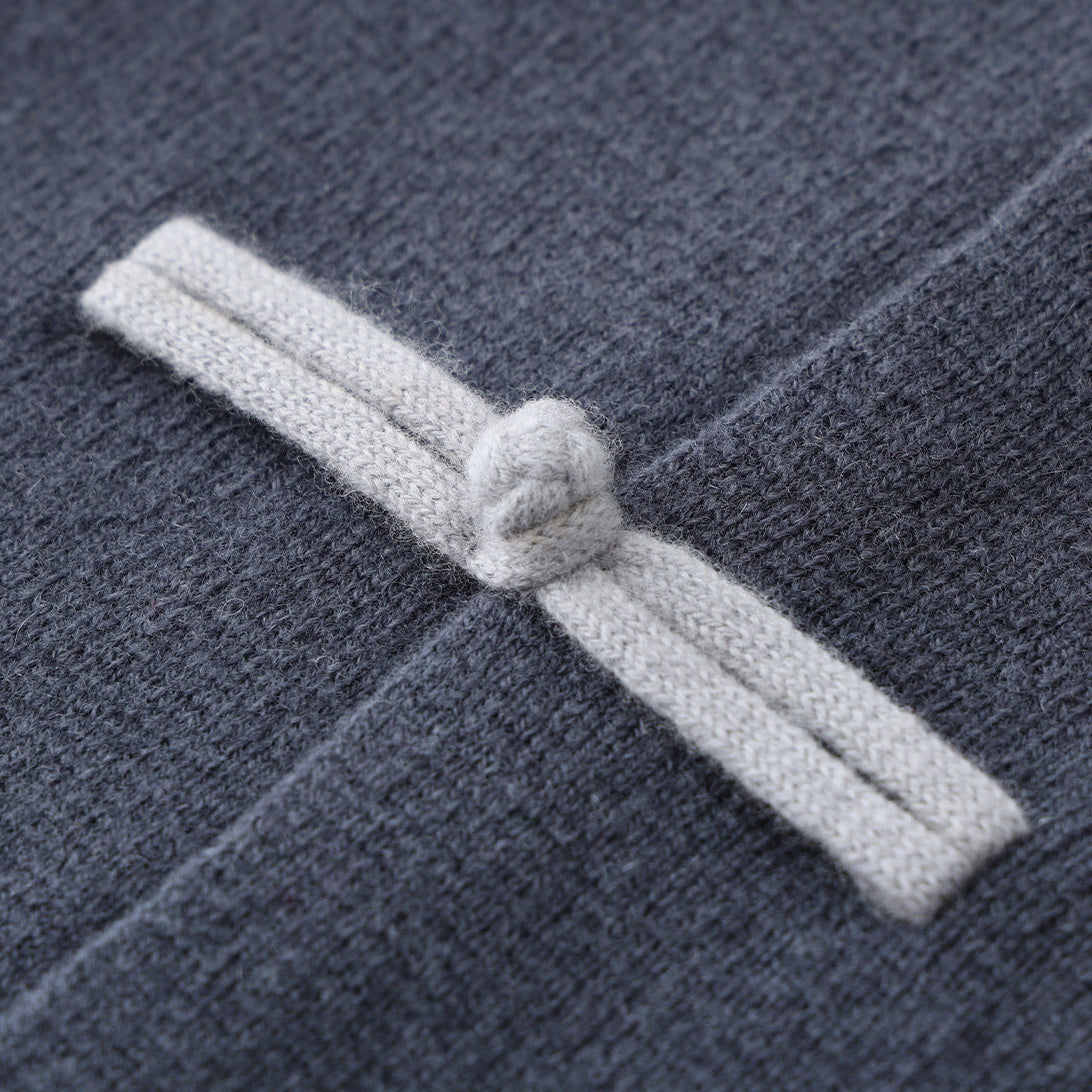 Soren Mandarin Knit Cardigan – Traditional Toggle Front Layer