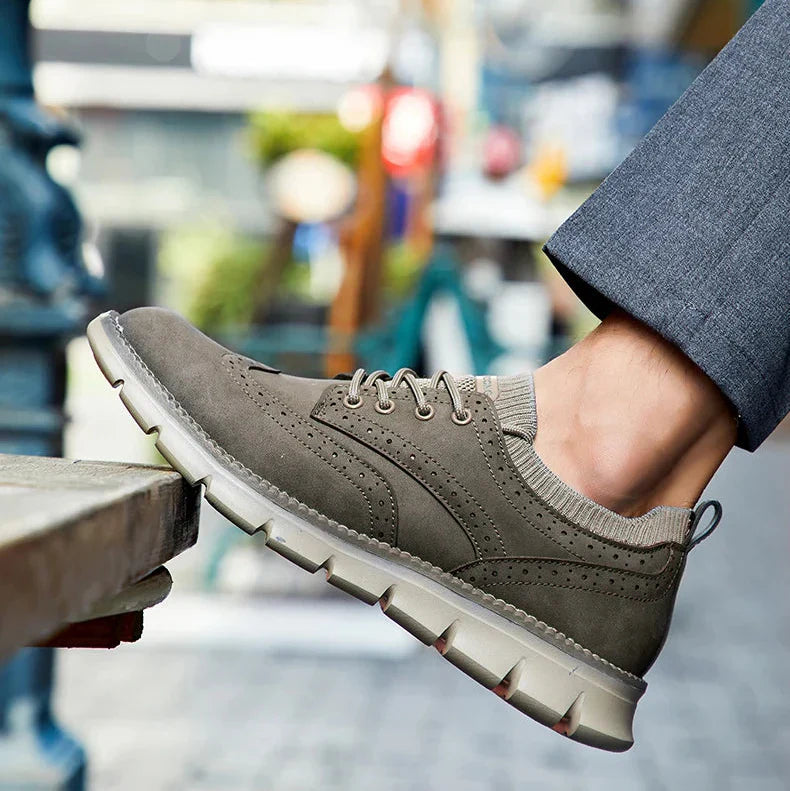 Theodore Premium Suede Trainers – Everyday Comfort Casual Shoes