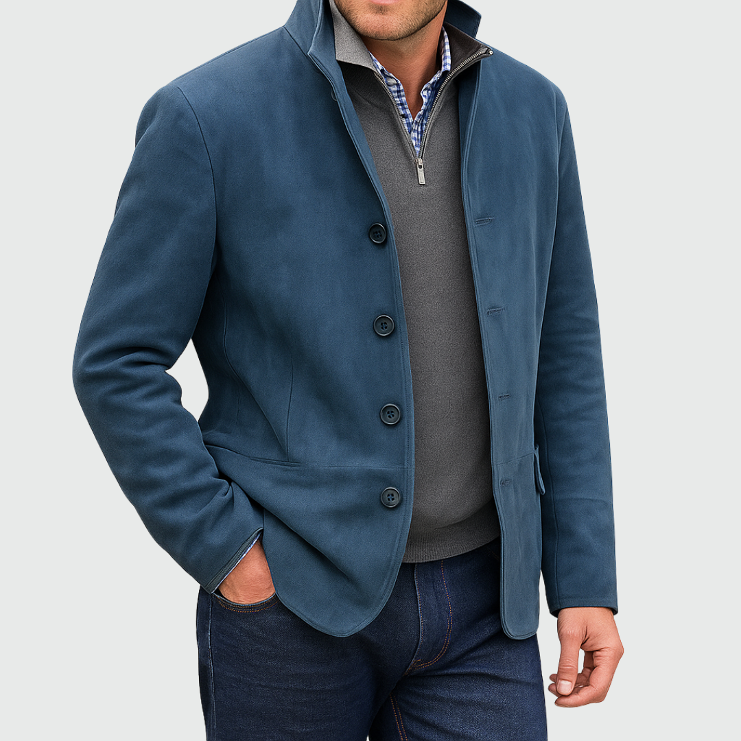 Gordon Men’s Jacket – Smooth Structured Casual Blazer