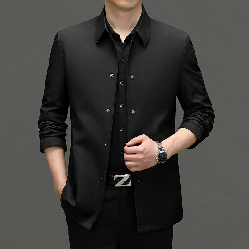 Raffy Men’s Tailored Business Jacket – Lightweight Contemporary Blazer