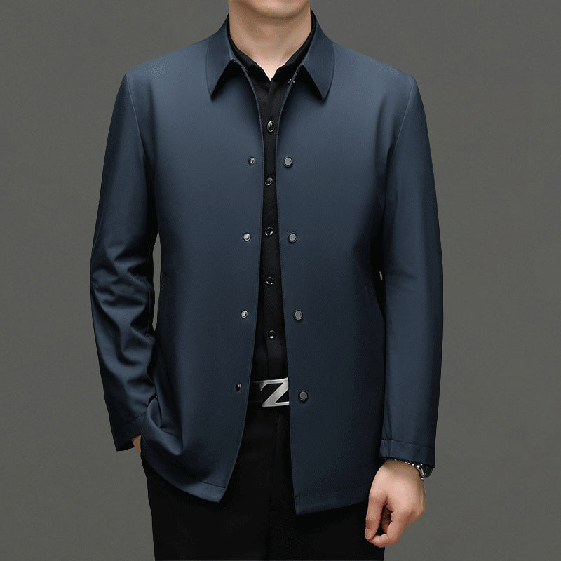 Raffy Men’s Tailored Business Jacket – Lightweight Contemporary Blazer