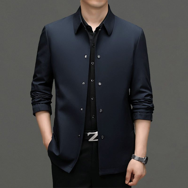 Raffy Men’s Tailored Business Jacket – Lightweight Contemporary Blazer