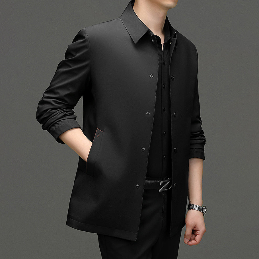 Raffy Men’s Tailored Business Jacket – Lightweight Contemporary Blazer