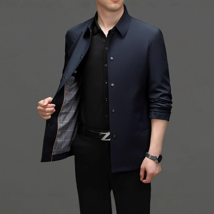 Raffy Men’s Tailored Business Jacket – Lightweight Contemporary Blazer