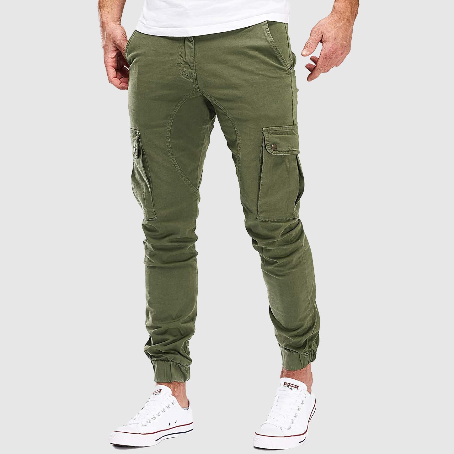 Rafael Cotton Blend Pants – Relaxed Utility Stretch Urban Trousers