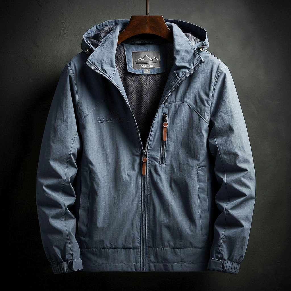 Florian Men’s Lightweight Weather Jacket – Windproof Shell Jacket