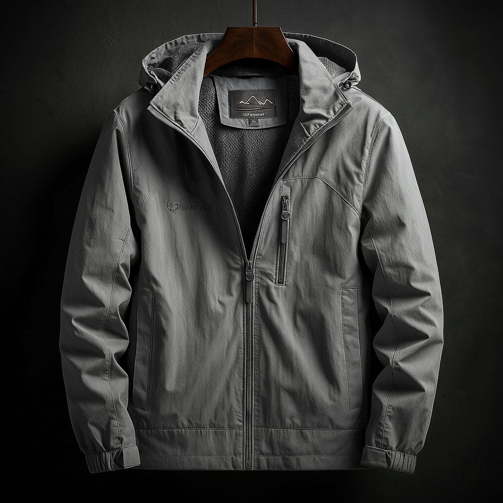 Florian Men’s Lightweight Weather Jacket – Windproof Shell Jacket