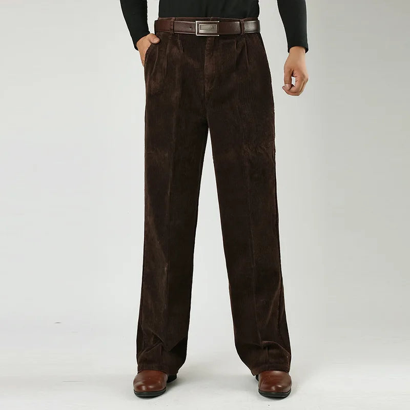 Miguel Men’s Corduroy Trousers – Premium Cotton with Structured Fit
