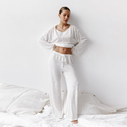 Nova Cotton Loungewear Set – Breathable Relaxed Fit with Drawstring Waistband