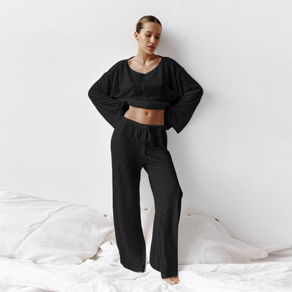 Nova Cotton Loungewear Set – Breathable Relaxed Fit with Drawstring Waistband