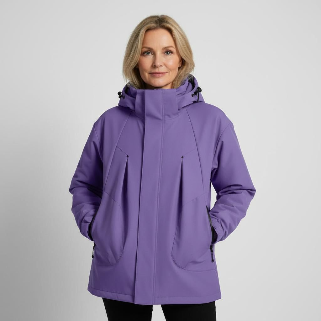 Cristyna Women’s Winter Jacket – Water & Wind Resistant with Hood