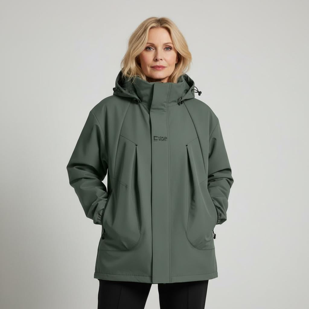 Cristyna Women’s Winter Jacket – Water & Wind Resistant with Hood
