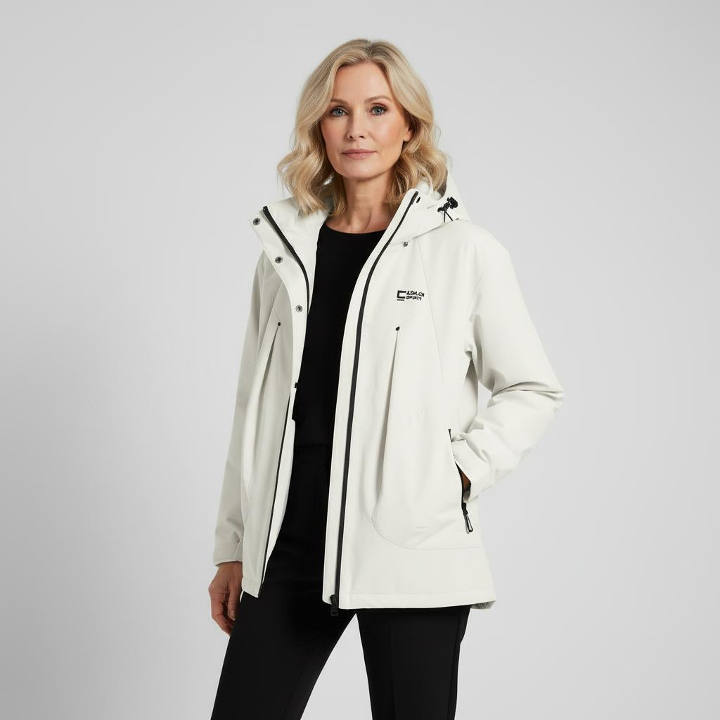 Cristyna Women’s Winter Jacket – Water & Wind Resistant with Hood