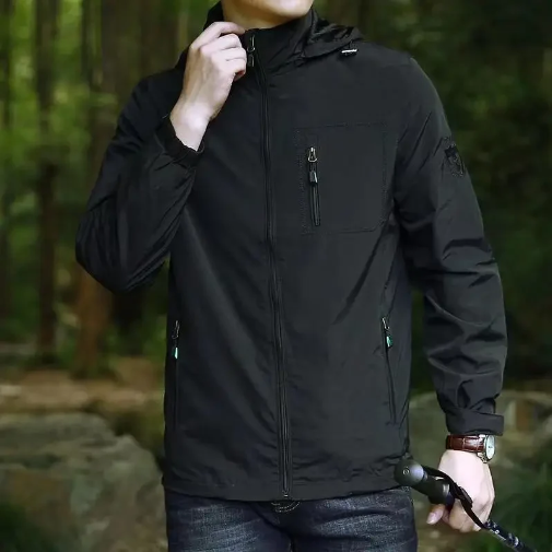 Lisbon Men’s Windbreaker Jacket – Waterproof Packable All-Weather Jacket