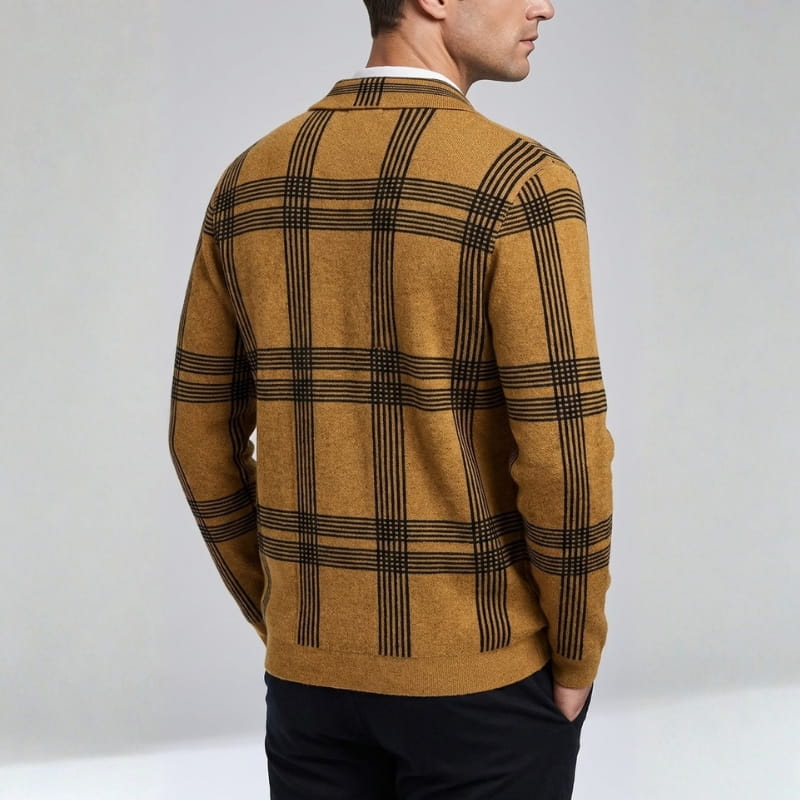 Darius Men’s Wool Knit Cardigan