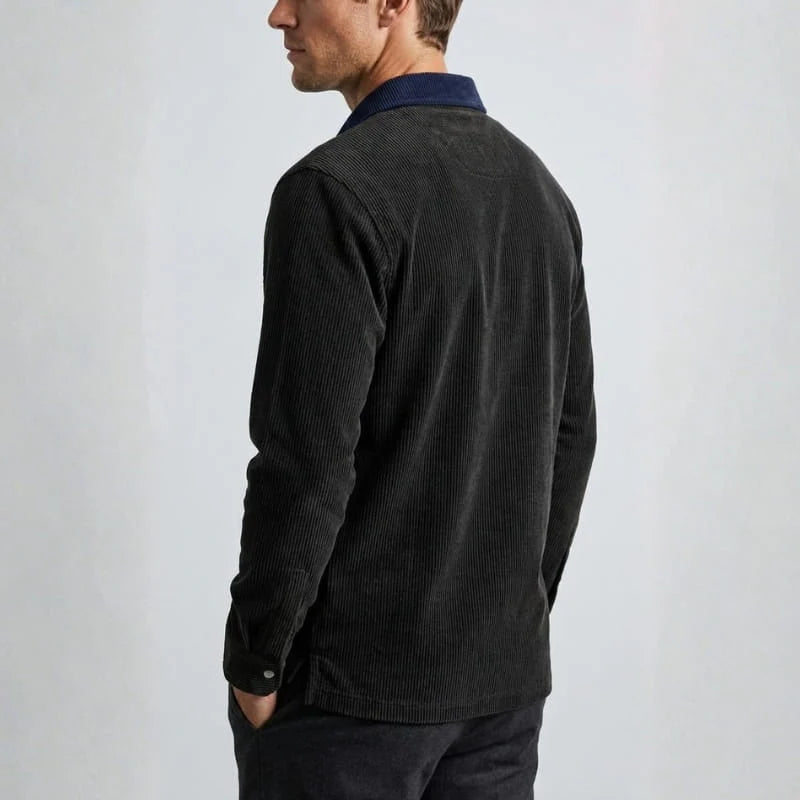 Liam Men’s Corduroy Long-Sleeve Polo