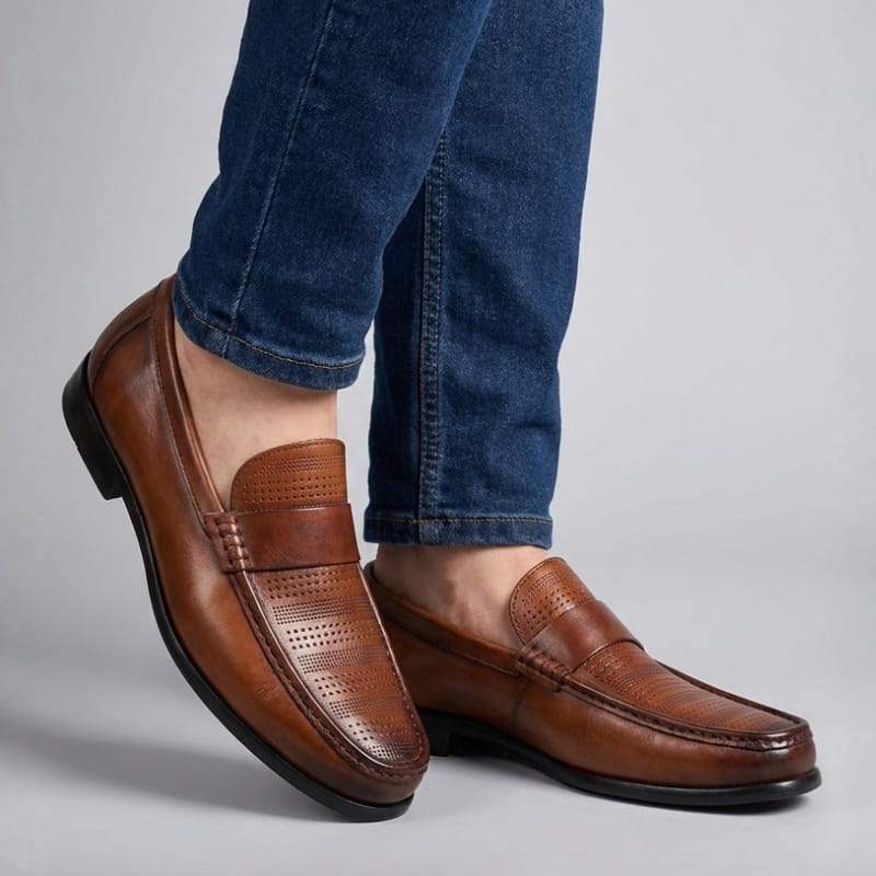 Hadrian Men’s Cowhide Leather Loafers