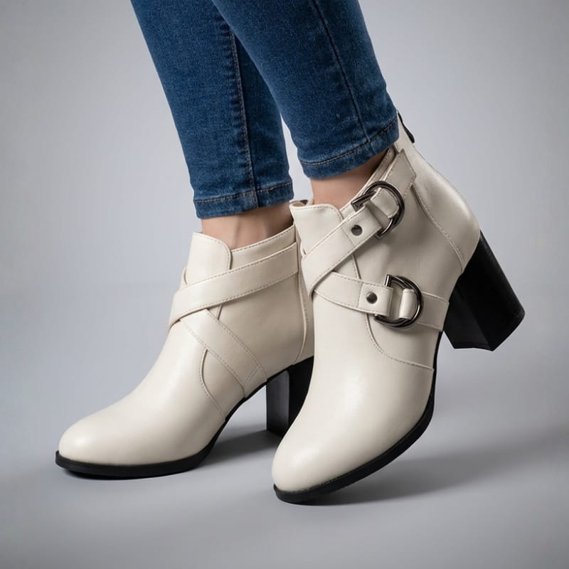 Victoria Women’s Double Buckle Ankle Boots