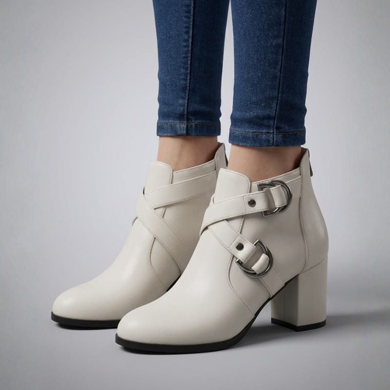 Victoria Women’s Double Buckle Ankle Boots