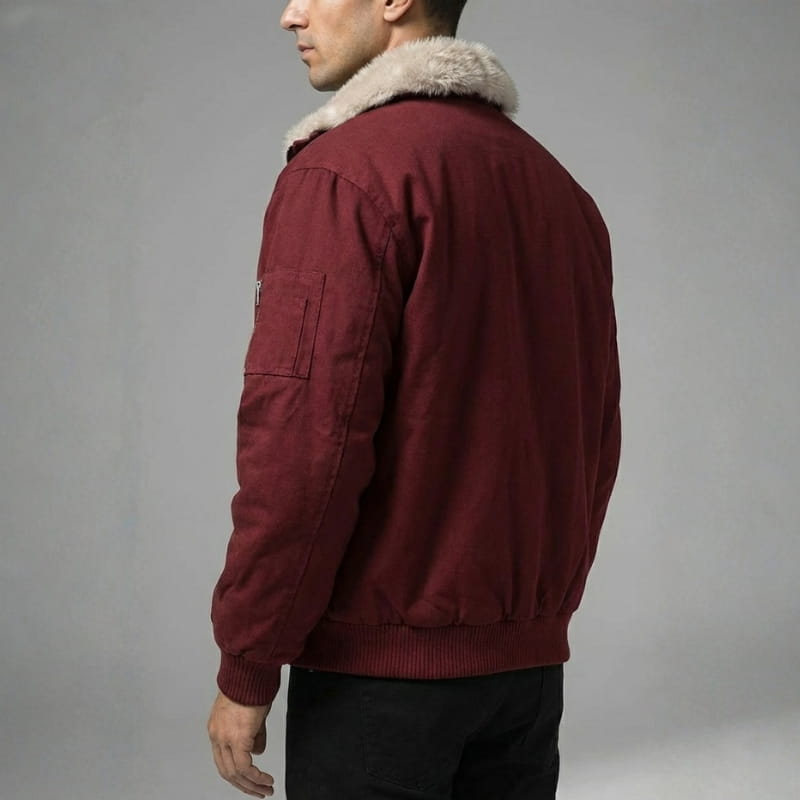 Elio Men’s Winter Jacket – Fur Lined Coat