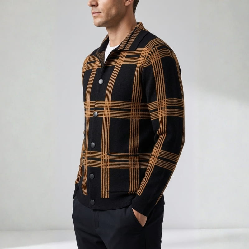Darius Men’s Wool Knit Cardigan