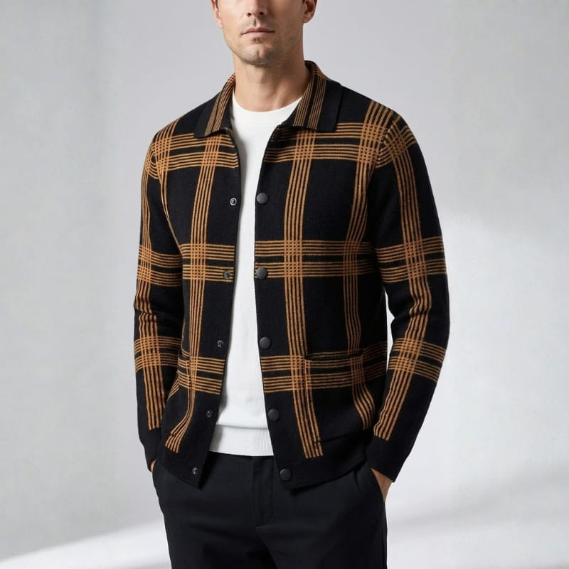 Darius Men’s Wool Knit Cardigan