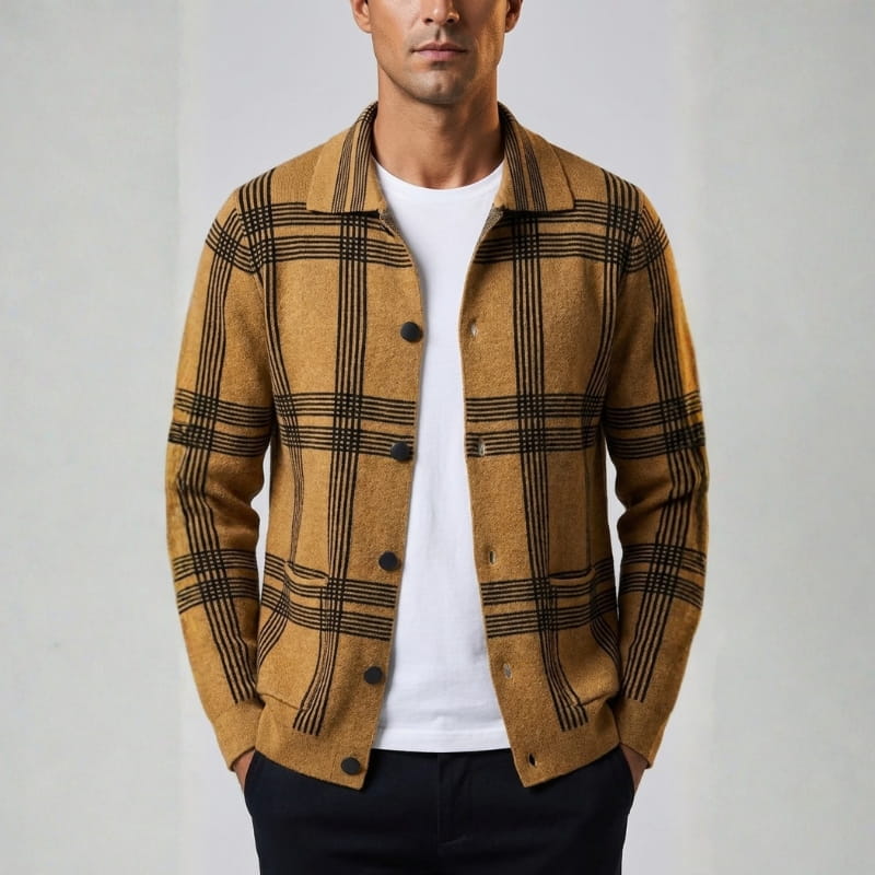 Darius Men’s Wool Knit Cardigan