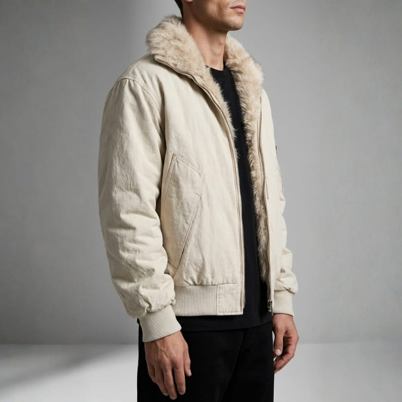 Elio Men’s Winter Jacket – Fur Lined Coat