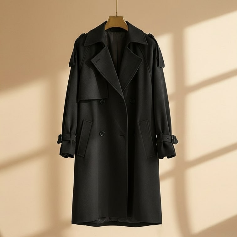 Bianca Women’s Double-Breasted Trench Coat