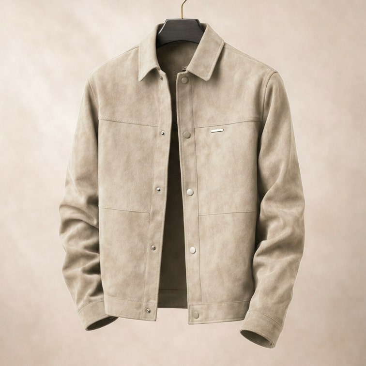 Marcian Men’s Suede Leather Jacket