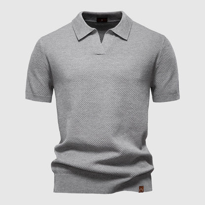 Freddie Men’s Polo Shirt – Silky Poly-Viscose Blend with Breathable Comfort