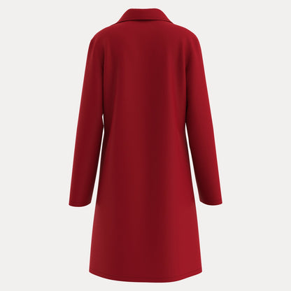 Elena Women’s Trench Coat – Premium Poly-Blend with Waist Belt & Lapel Collar