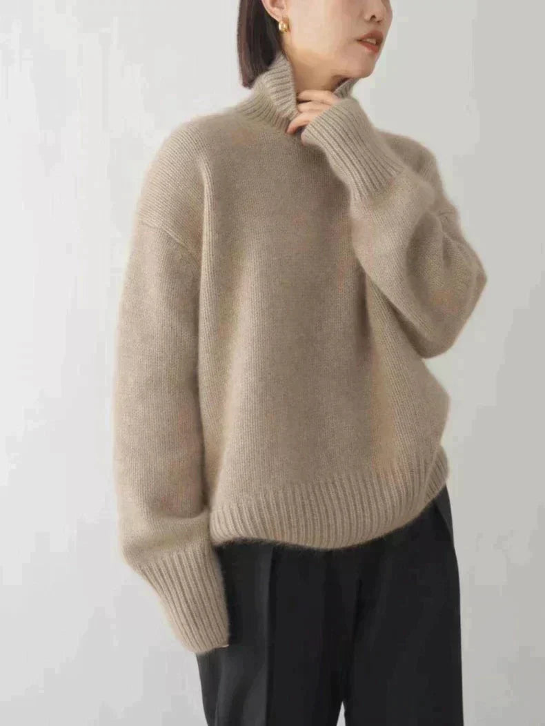 Elly Women’s Turtleneck Sweater – Lightweight Knit Pullover