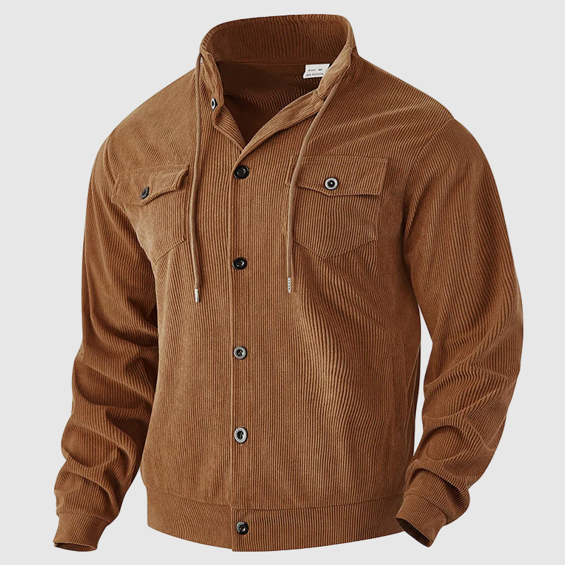 Dylan Men’s Corduroy Jacket – Soft Textured Design with Classic Button Closure