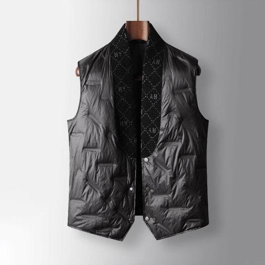 Matteo Men’s Puffer Vest – Premium White Duck Down & Windproof Fabric