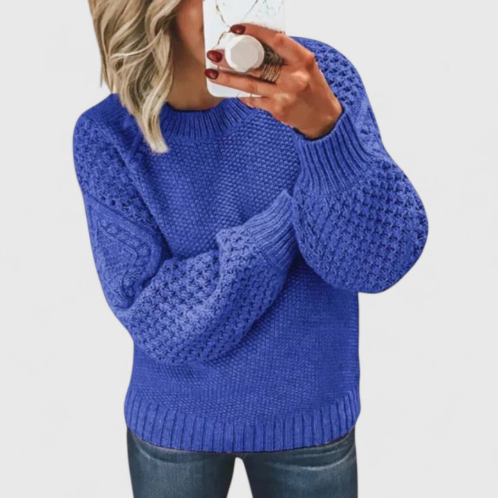 Aurelia Women’s Sweater – Soft Cotton-Blend Relaxed Fit Jumper
