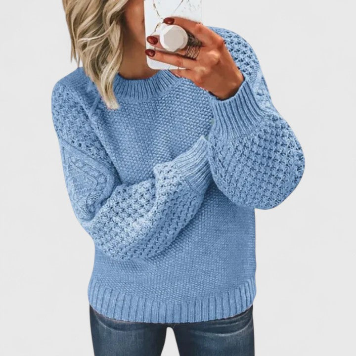 Aurelia Women’s Sweater – Soft Cotton-Blend Relaxed Fit Jumper