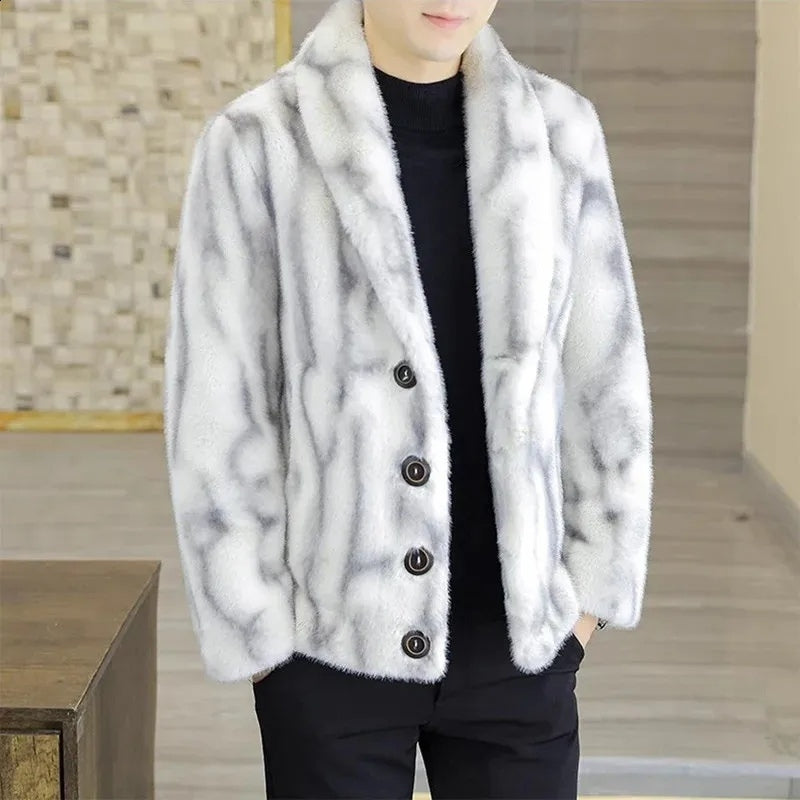 Dante Men’s Fur Coat – Tailored Soft Winter Jacket