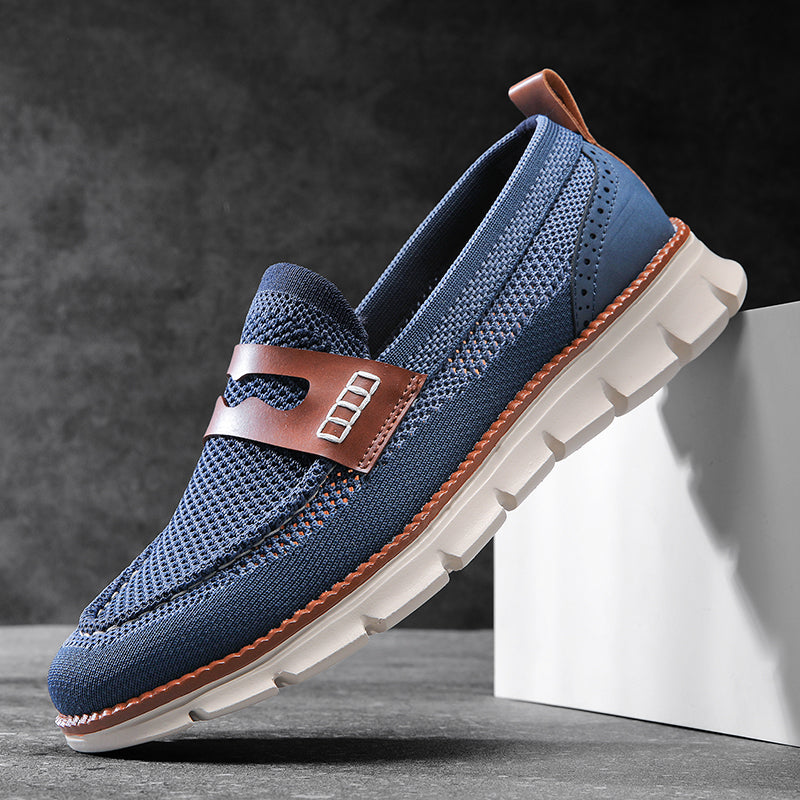 Renato Men’s Loafers – Comfort Breathable Mesh Slip-On Shoes