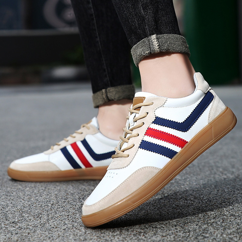 Vittorio Retro Court Trainers – Vintage Casual Everyday Leather & Suede Shoes