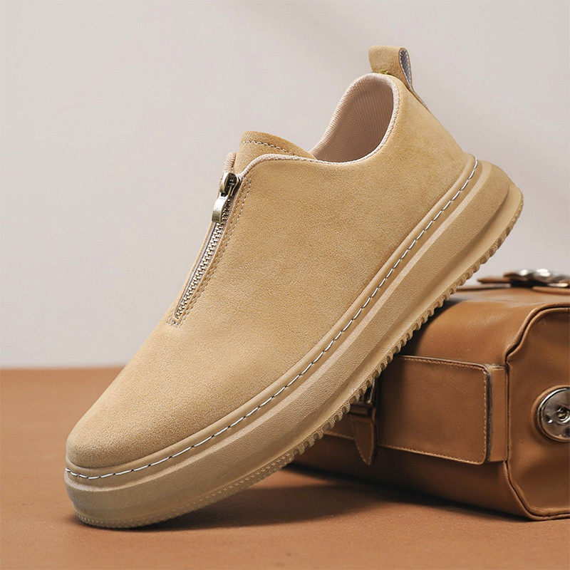 Sven Men’s Shoes – Zip Front Suede Casual Shoes
