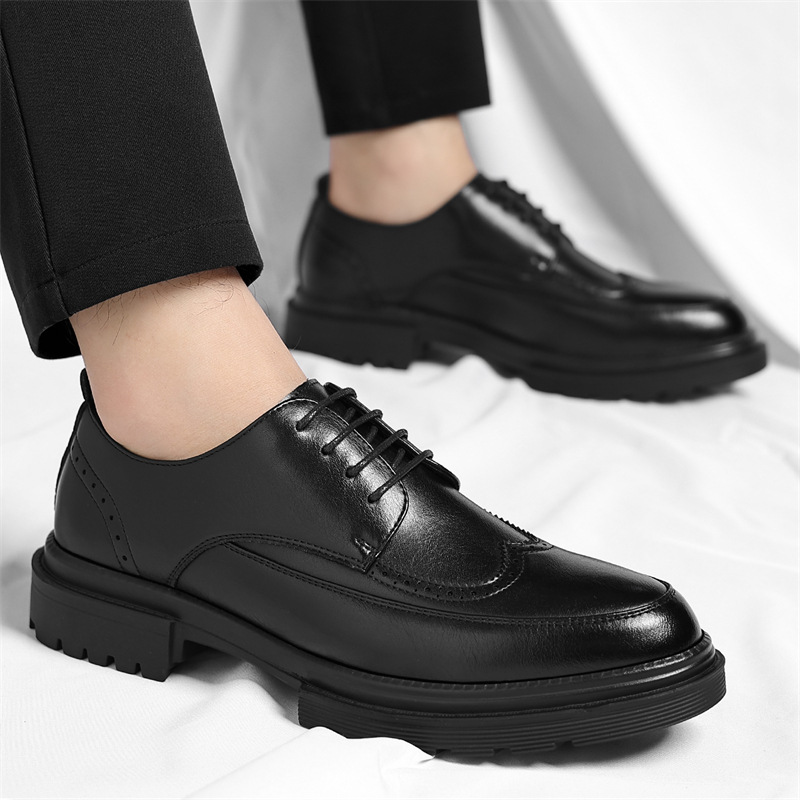 Roberto Men’s Brogue Leather Dress Shoes