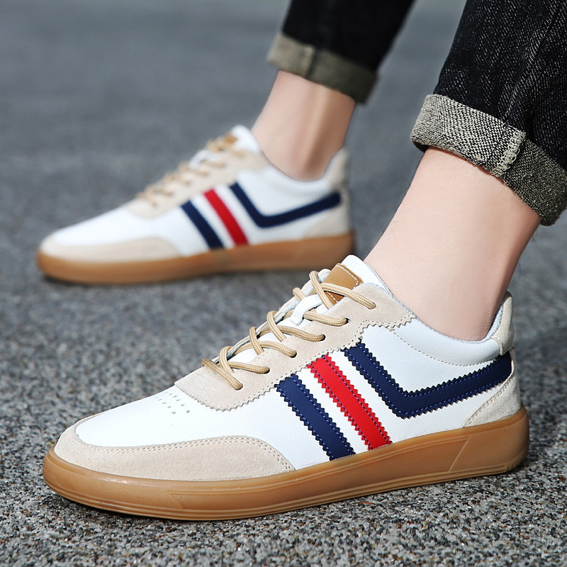Vittorio Retro Court Trainers – Vintage Casual Everyday Leather & Suede Shoes