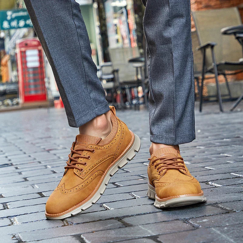 Theodore Premium Suede Trainers – Everyday Comfort Casual Shoes
