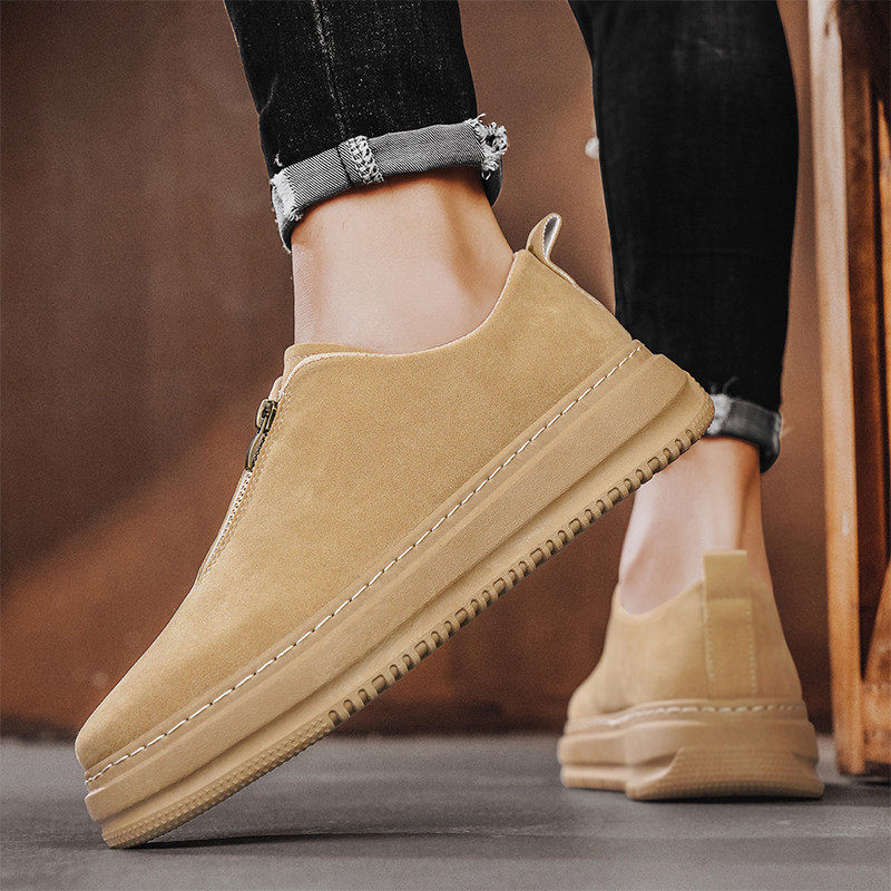 Sven Men’s Shoes – Zip Front Suede Casual Shoes