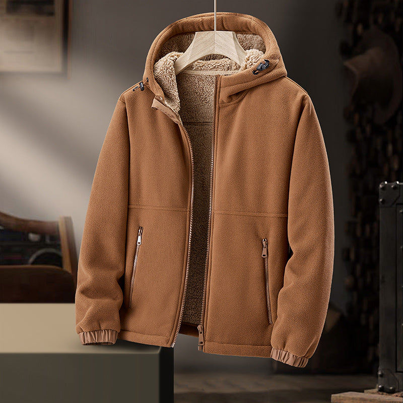 Reuben Men’s Zip Up Hoodie – Fleece-Lined Full Zip Jacket