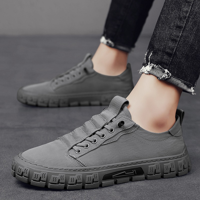 Cavell Men’s Trainers – Suede-Like Canvas Shoes