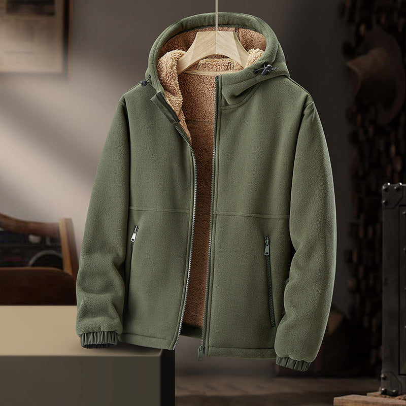 Reuben Men’s Zip Up Hoodie – Fleece-Lined Full Zip Jacket